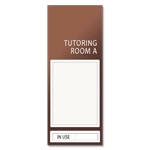 2-Line Meeting Room Sign w/Window & Sliding Panel