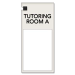 2-Line Meeting Room Sign w/Window