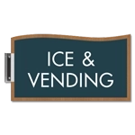 2-Line Perpendicular Overhead Sign