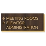 3-Line Directional Sign