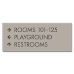 3-Line Directional Sign