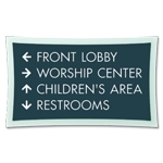 4-Line Directional Sign