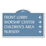 4-Line Directional Sign (Extended Width)