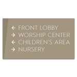 4-Line Directional Sign