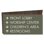 4-Line Directional Sign