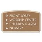 4-Line Directional Sign