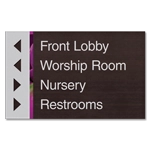 4-Line Directional Sign