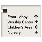4-Line Directional Sign