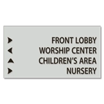 4-Line Directional Sign