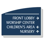 4-Line Directional Sign