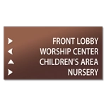 4-Line Directional Sign