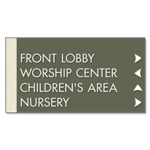 4-Line Directional Sign