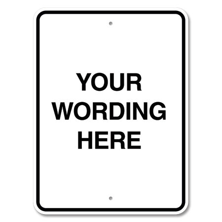 5-Line Custom Traffic Control Sign
