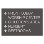 5-Line Directional Sign