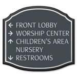 5-Line Directional Sign