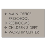 5-Line Directional Sign