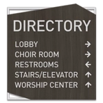 5-Line Directory Sign