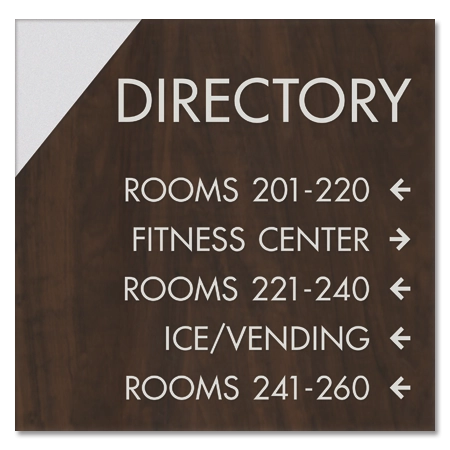 5-Line Directory Sign