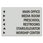 6-Line Directional Sign