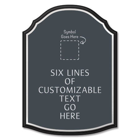 6-Line General Information Sign w/Symbol