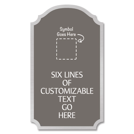 6-Line General Information Sign w/Symbol