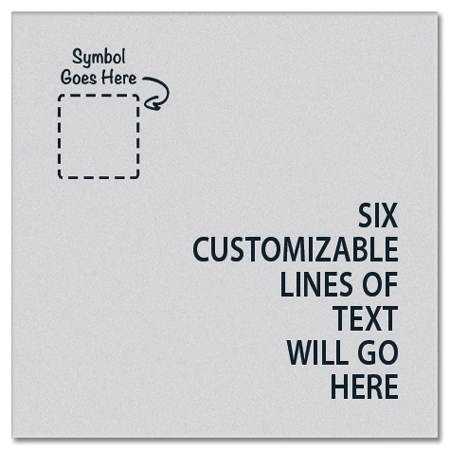 6-line General Information Sign w/Symbol