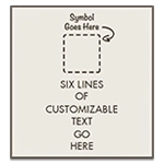6-Line General Information Sign w/Symbol