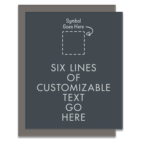 6-Line General Information Sign w/Symbol