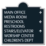 7-Line Directional Sign