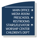 7-Line Directional Sign