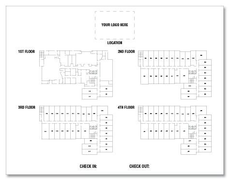 8.5" x 11" Horizontal Paper Property Map with Logo