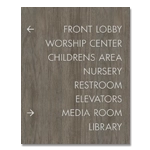 8-Line Directional Sign