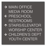 8-Line Directional Sign