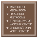 8-Line Directional Sign