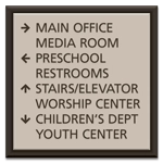 8-Line Directional Sign