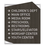 8-Line Directional Sign