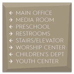 8-Line Directional Sign