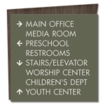 8-Line Directional Sign