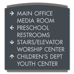 8-Line Directional Sign