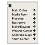 8-Line Directional Sign