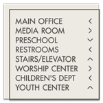 8-Line Directional Sign