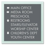 8-Line Directional Sign