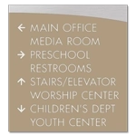 8-Line Directional Sign