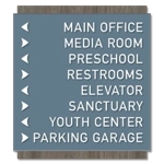 8-Line Directional Sign