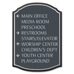 9-Line Directional Sign