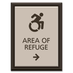 Accessible Direction Sign - Dynamic ISA Symbol
