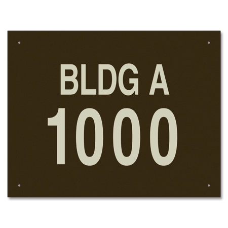 Apartment Building ID Sign