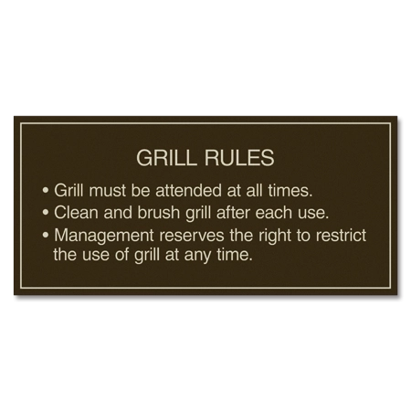 Apartment Grill Rules