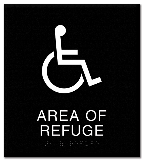Area of Refuge Sign - ISA Symbol