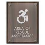 Area of Rescue Assistance Sign - NYC Compliant